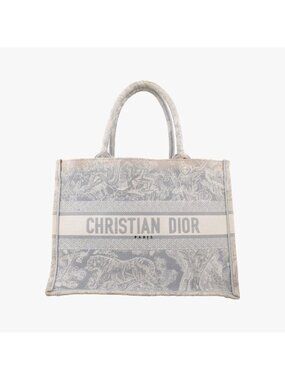 Dior Toile de Jouy Gray Canvas
